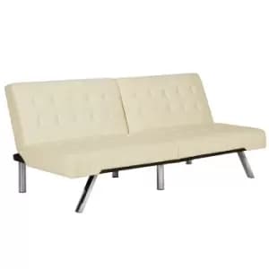 Dorel Emily Futon - Vanilla Faux Leather
