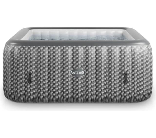 WAVE Pacific Inflatable Hot Tub - Grey Rattan 5060959547761