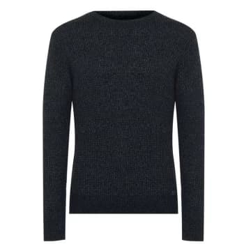 Firetrap 2 Knit Jumper Mens - Dark Slate/Blk