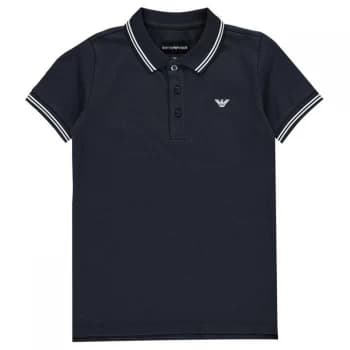 Emporio Armani Jersey Polo Shirt Blue Size 12 Years Boys