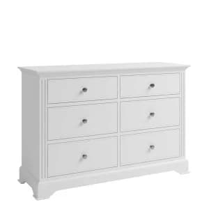 Bingley 6 Drawer Chest Of Drawers - White