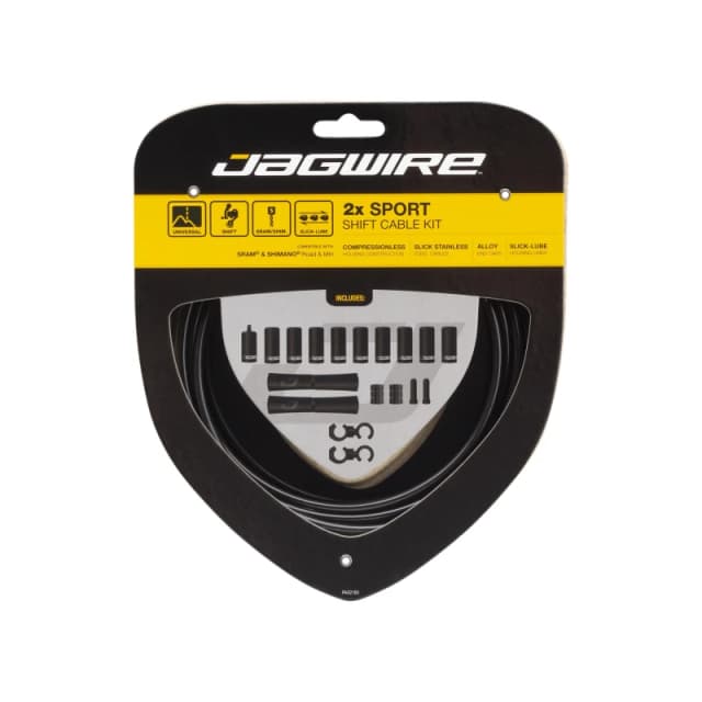 Jagwire Sport Shift Kit 2x Black unisex One Size