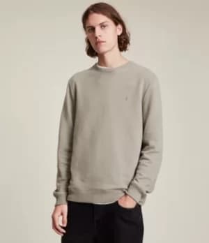 AllSaints Mens Raven Crew Sweatshirt, Pavillion Grey, Size: M