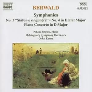 Symphonies Nos3&4 - BERWALD by Franz Adolf Berwald CD Album