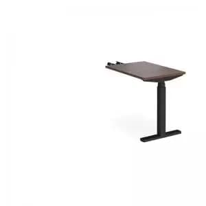 Elev8 Touch sit-stand return desk 600mm x 800mm - Black frame and