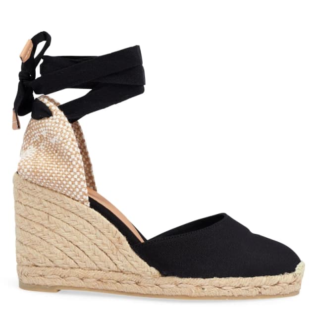 Castaner Carina Wedge Sandals Black 100 female 4 (37)
