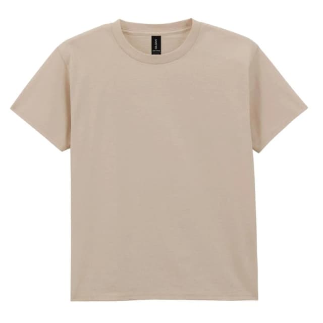 Gildan Cotton Lightweight T-Shirt in Light Sand Size: 5-6 Years Light Sand Unisex 5-6 Years