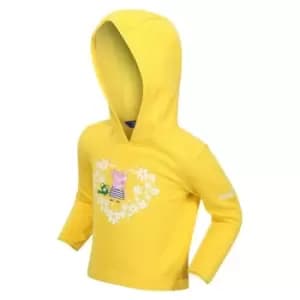 Regatta Peppa Graph Fleece Hoody - Yellow