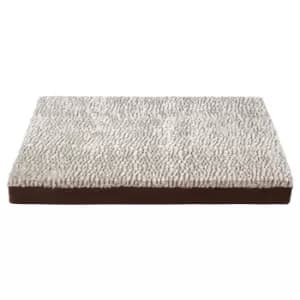 Bunty Ultra Soft Fur Washable Dog Pet Mattress - Brown - Medium