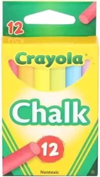 Coloured Chalk 12 Pack