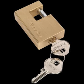 Sealey Heavy Duty Brass Shutter Padlock 56mm Standard
