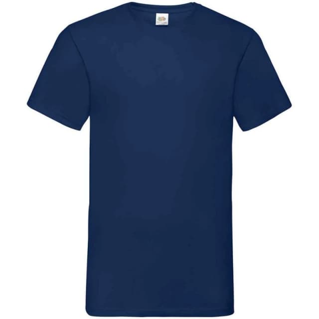 Fruit Of The Loom Fruit of the Loom Men Value V Neck T-Shirt in Navy Size: Small Navy S Male 5063527305732