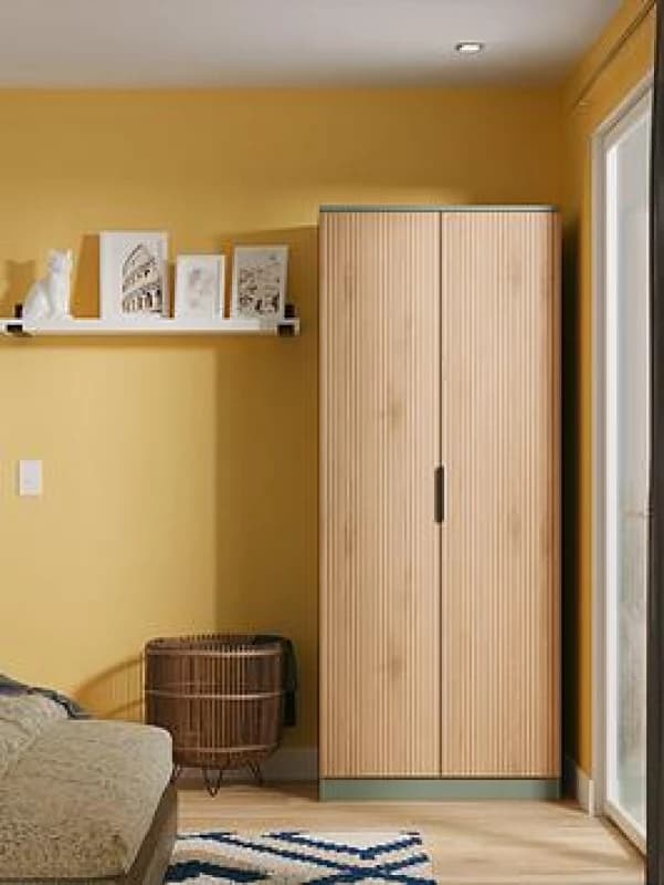 Welcome Furniture Ready Assembled Java Double Wardrobe, Green JAV060SERG