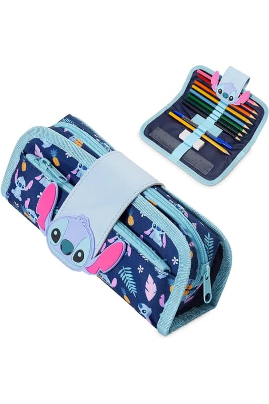 Disney Stitch Pencil Case with Stationery Multi