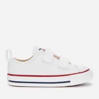 Converse Toddlers Chuck Taylor All Star Ox Velcro Trainers - White - UK 7 Toddler