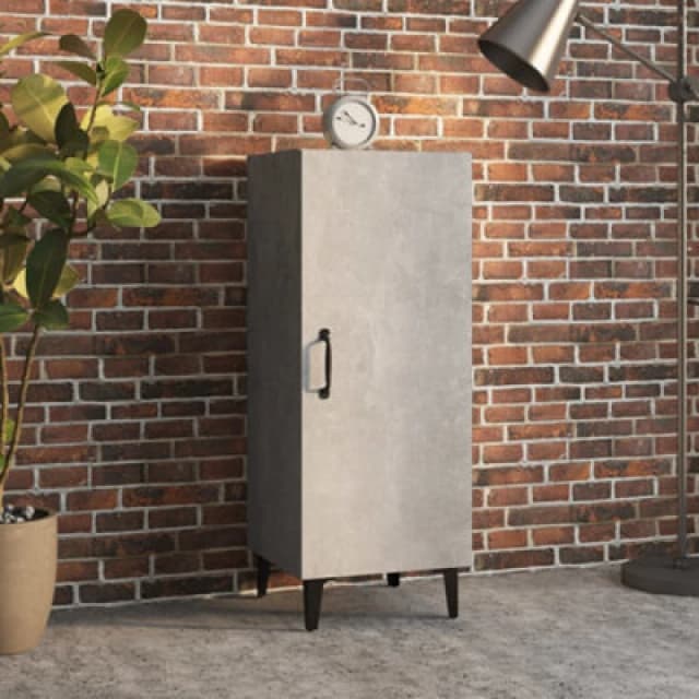 VIDAXL Sideboard Concrete Grey 34.5x34x90cm Engineered Wood Vidaxl 8720287080756