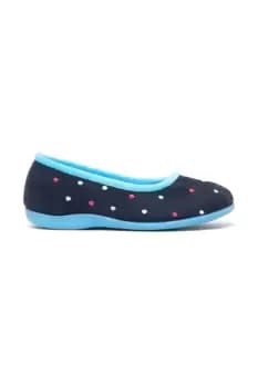 Isla Dotted Ballerina Memory Foam Slippers