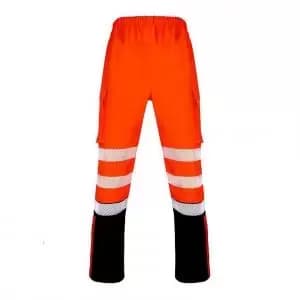 Beeswift DELTIC HI-VIS OVERTROUSER TWO-TONE Orange Black 4XL