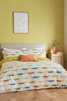 'Mr Fox Birthday' Cotton Duvet Cover Set