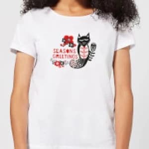Seasons Greetings Womens T-Shirt - White - 3XL