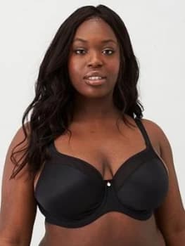 Elomi Smooth Underwired Moulded Bra - Black