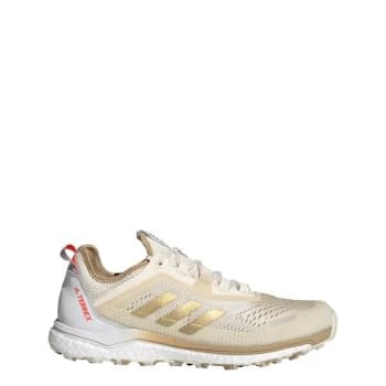 adidas Terrex Agravic Flow Shoes Mens - Wonder White / Matte Gold / Cr