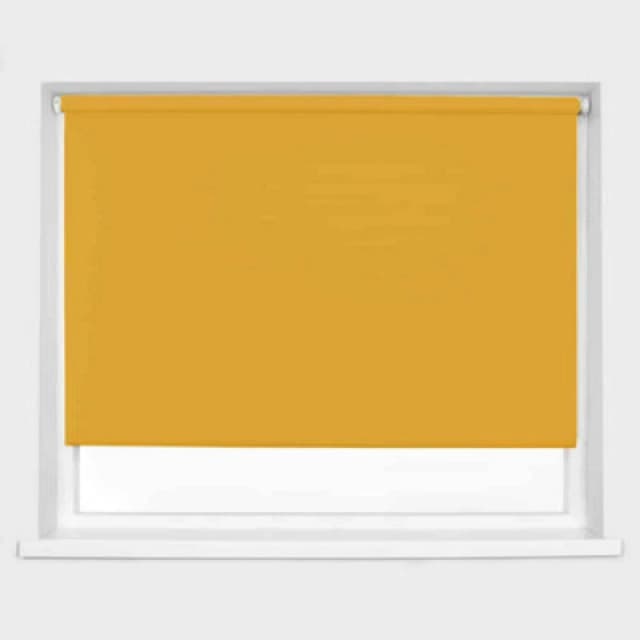 Caecus Blinds Blackout Roller Blind Ochre 60Cm