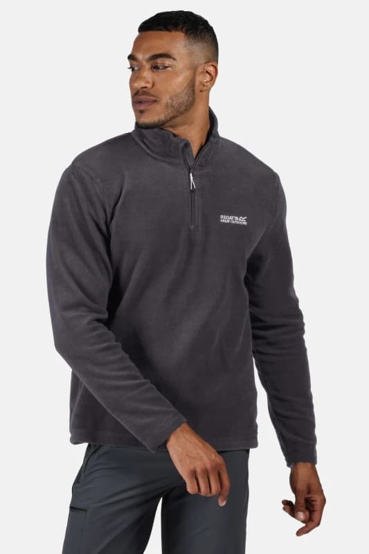 Regatta Regatta Men 'Thompson' Lightweight Half Zip Fleece in Mid Grey Size: 4X-Large Mid Grey 4XL Male 5051513437406