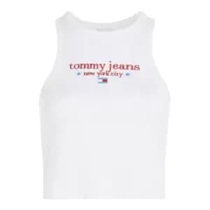 Tommy Jeans Tjw Bby Crp Tj Nyc Tank - White
