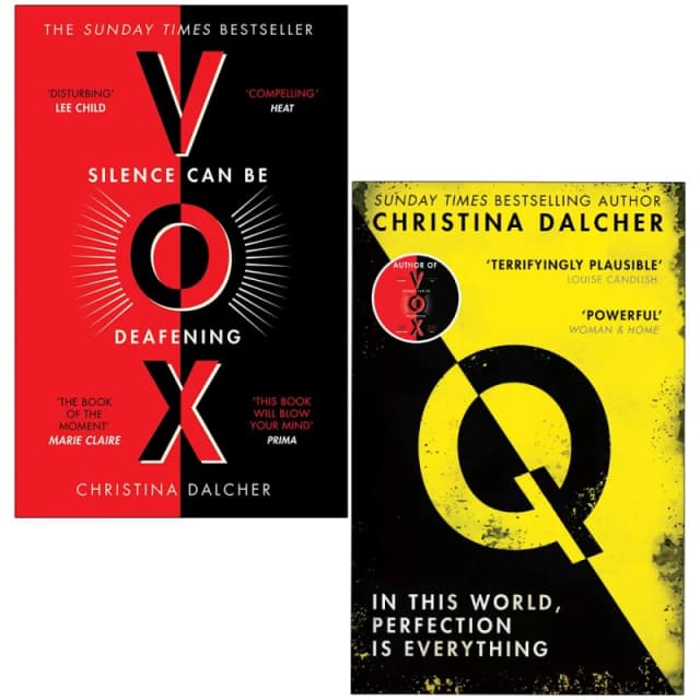 Christina Dalcher 2 Books Collection Set (Vox: Silence Can Be And Q: In This World) Christina Dalcher Books