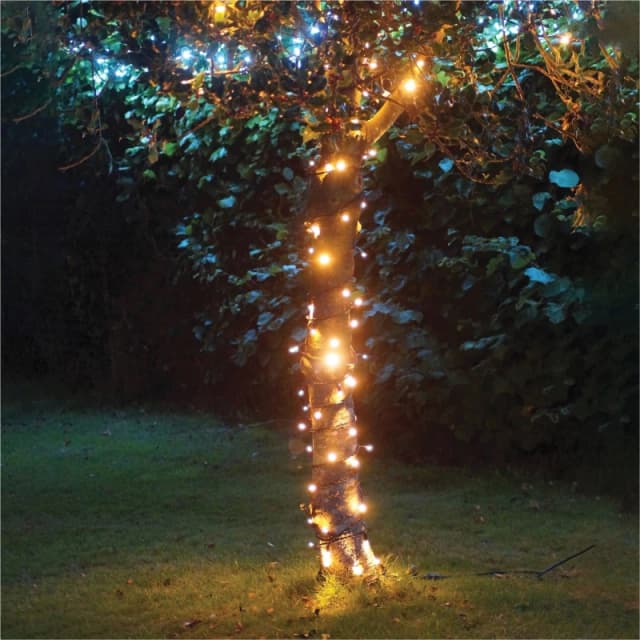 EAGLE-CON 5m Easy-Connect Copper Gold 40 LED String Lights With Interconnectable Black Rubber Cable ELV-882159