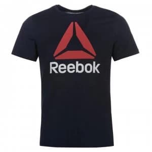 Reebok Stack Delta T Shirt Mens - Navy