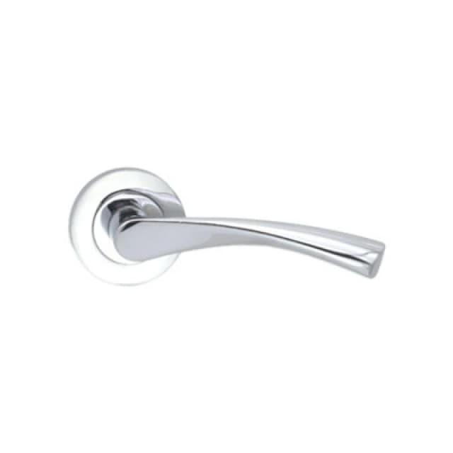 Spira Brass Mercury Lever Door Handle Polished Chrome