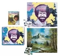bob ross 2 in 1 double sided 500 piece puzzle