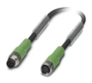 Phoenix Contact Sac-5P-M 8Msb/ 3,0-115/m 8Fsb Sensor Cord, 5P, M8 Plug-Rcpt, 3M