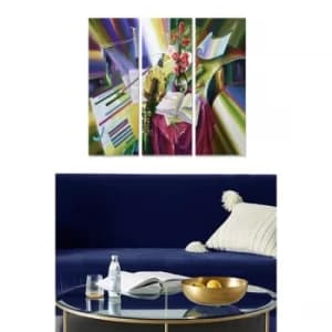 MDF1105735442 Multicolor Decorative MDF Painting (3 Pieces)