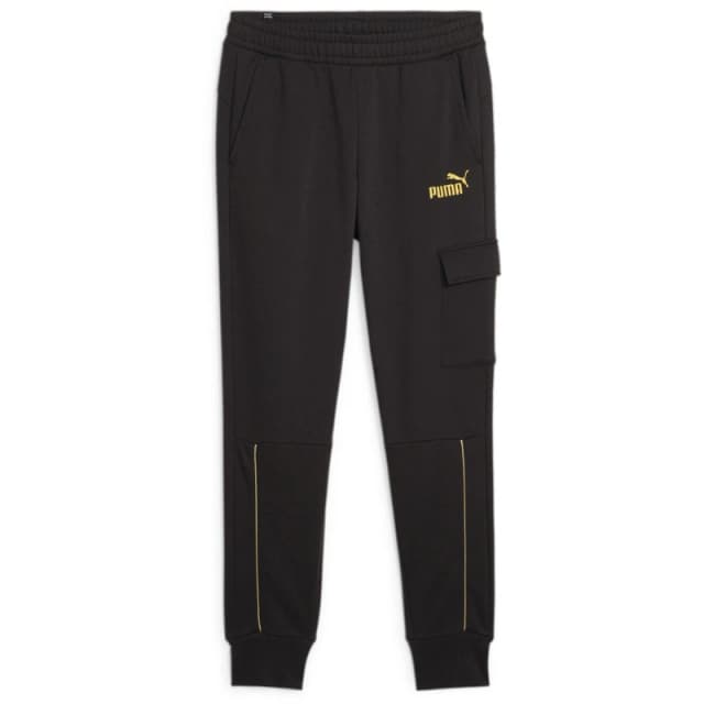 Puma Ess+ Minimal Gold Cargo Pants Joggers Mens Puma Black male XS
