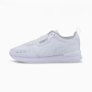 PUMA R78 Youth Trainers, White/Grey Violet Size 4 Shoes
