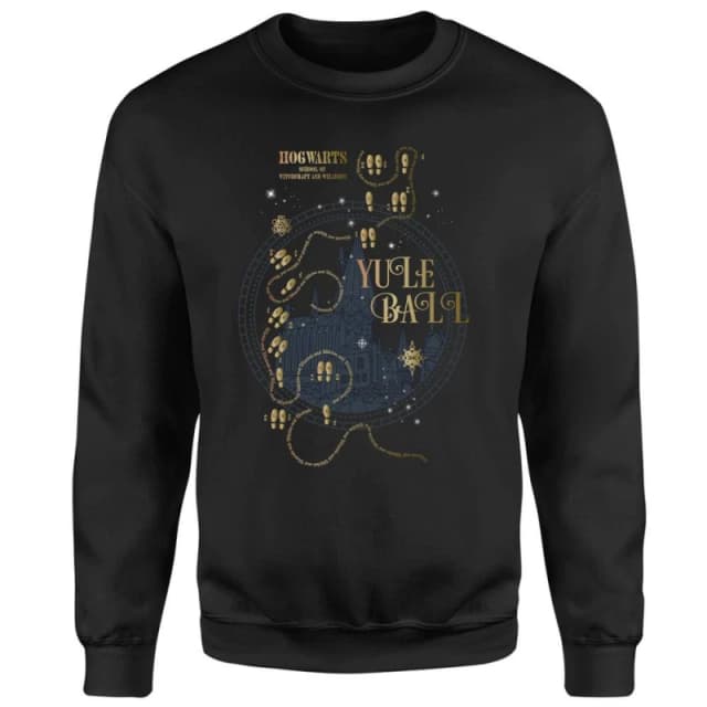 Harry Potter Hogwarts Yule Ball Sweatshirt - Black - L