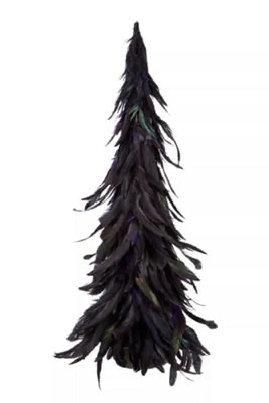 Premier Housewares Dark Purple Large Feather Tree, Striking Design Purple