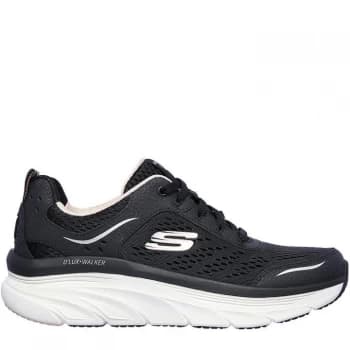 Skechers Dlux Walker Runners - Black/Pink