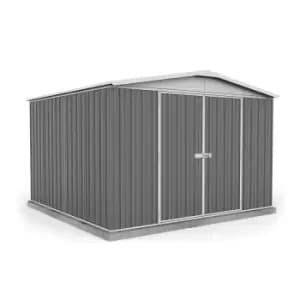 Mercia Absco Regent 10 X 10 Apex Metal Shed - Woodland Grey