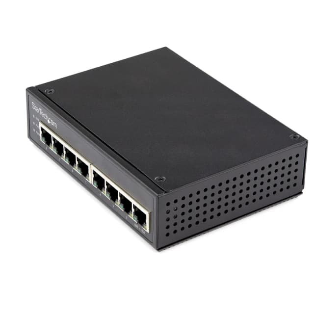 StarTech.com Industrial 8 Port Gigabit PoE Switch - 30W - Power Over Ethe