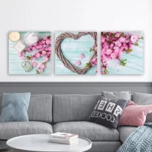 DRPRC42 Multicolor Decorative Canvas Painting (3 Pieces)