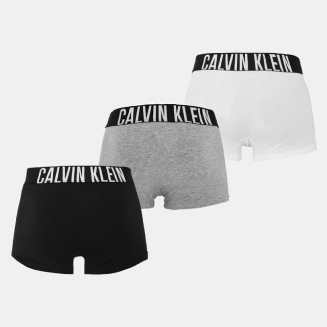 Calvin Klein 3 Pack Intense Power Trunks Black/Grey Heather/White XL