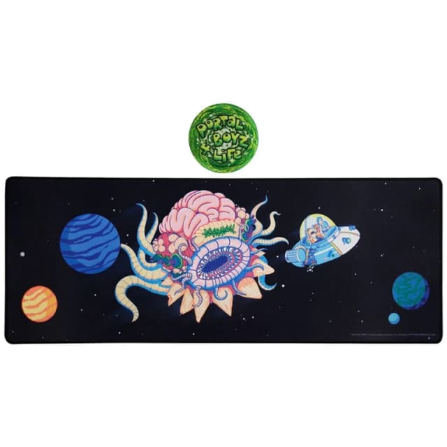 Rick & Morty XL Desk Pad & Coaster Set Multi unisex