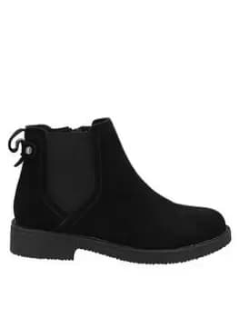 Hush Puppies Wide Fitting Maddy Ankle Boot - Black, Size 4, Women