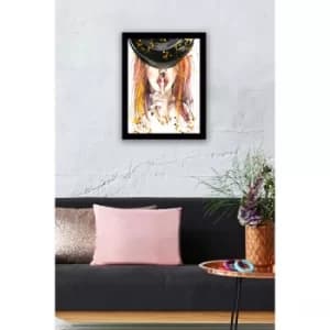SC0219 Multicolor Decorative Framed MDF Painting