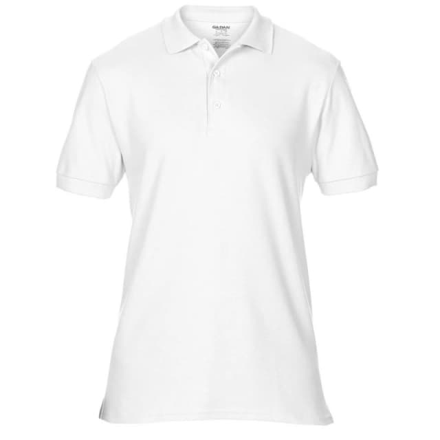 Gildan Hammer Plain Pique Polo Shirt White unisex