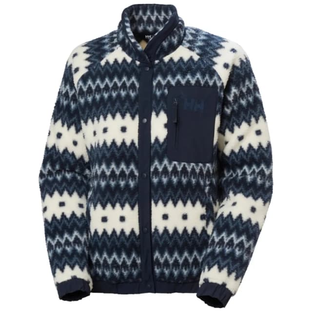 Woman sweater Helly Hansen Imperial Printed Pile Snap Bleu Female L